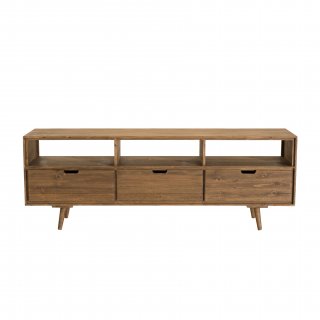 Meuble TV scandinave  3 Tiroirs ANDY En Bois sapin